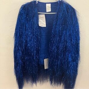 Blue Thin Tinsel Jacket size Large - Eras Tour Inspired Karma Look from Amazon
